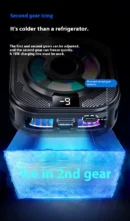 New Ice-Cooling Semiconductor Phone Cooler Magnetic Clip-on Cooling Fan with Digital Temperature Display for Gaming Phones