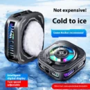 New Ice-Cooling Semiconductor Phone Cooler Magnetic Clip-on Cooling Fan with Digital Temperature Display for Gaming Phones