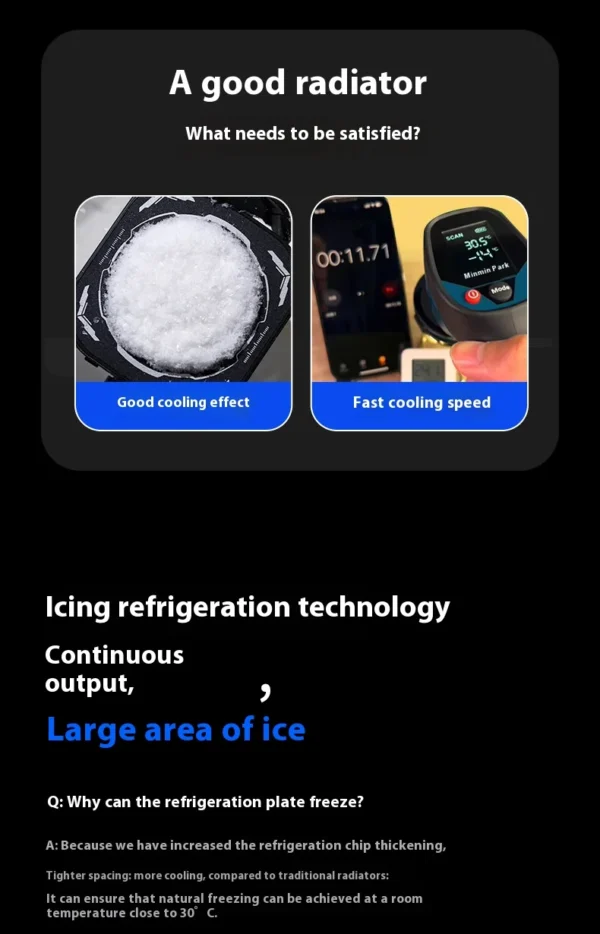 New Ice-Cooling Semiconductor Phone Cooler Magnetic Clip-on Cooling Fan with Digital Temperature Display for Gaming Phones - Image 16