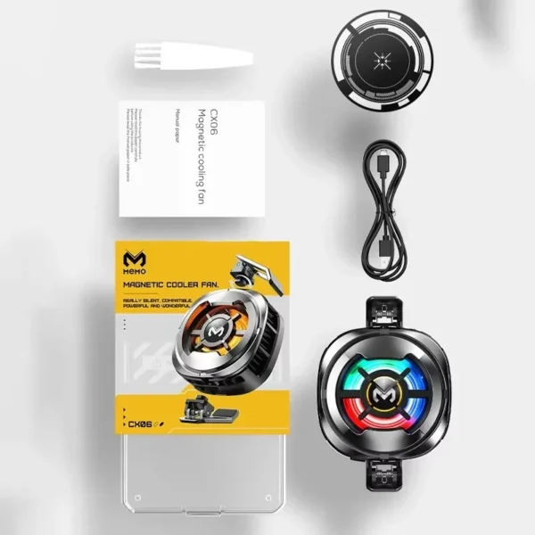 CX06 2-in-1 Magnetic & Clip-on Phone Cooler for Gaming - Semiconductor Freeze Cooling Compatible with iPhone Android, Heat Sink - Image 12
