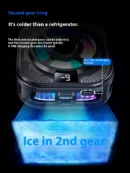 New Ice-Cooling Semiconductor Phone Cooler Magnetic Clip-on Cooling Fan with Digital Temperature Display for Gaming Phones