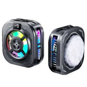 New Ice-Cooling Semiconductor Phone Cooler Magnetic Clip-on Cooling Fan with Digital Temperature Display for Gaming Phones