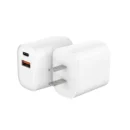 CE Certificate US EU Plug Portable 20W Wholesale Quick Charger for iphone Double Output PD3.0 Type C+A Usb-C Charger