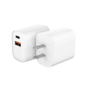 CE Certificate US EU Plug Portable 20W Wholesale Quick Charger for iphone Double Output PD3.0 Type C+A Usb-C Charger