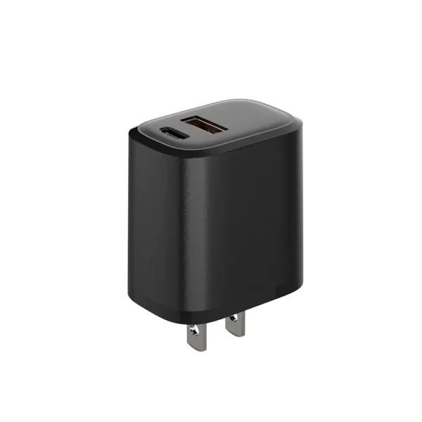 CE Certificate US EU Plug Portable 20W Wholesale Quick Charger for iphone Double Output PD3.0 Type C+A Usb-C Charger - Image 5