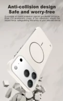 Frameless Solid Color Magnetic Case For iPhone 17 Air 16 15 14 13 12 11 Pro Max Plus 16E For Magsafe Hard PC Matte Back Cover
