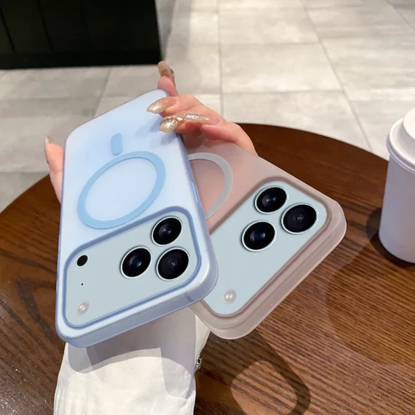 Ultra Thin Matte Case For iPhone 17 Air 16 E 15 14 13 12 11 Pro Max X XR 7 8 Plus Magnetic For Magsafe Wireless Charge PC Cover