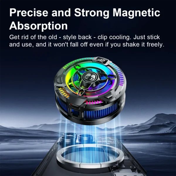 Portable Mobile Phone Cooler 3 Modes Cooling Fan Gaming Accessories For IPhone/Android/iPad Gaming Live Broadcast Permanent - Image 4