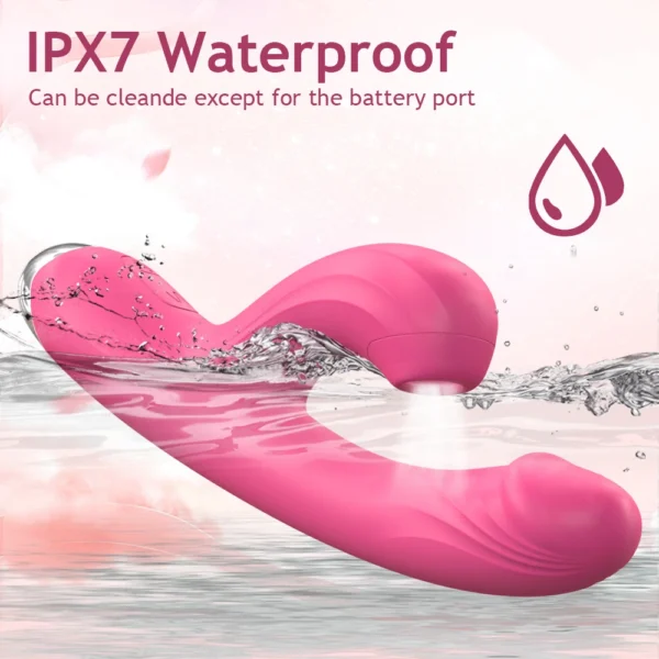 Rabbit Powerful Suction Cup G-Spot Vibrator Women's Clitoral Vaginal Stimulator Anal Plug Dildo Sex Toy Women's Adult Products - Image 4