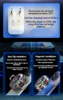 K20 Universal Portable Magnetic Semiconductor Phone Cooler with Digital Display RGB Lights Powerful Cooling Fan for Gaming