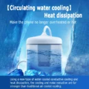 New Mobile Phone Water Cooling Radiator Water-Cooled Cooler Game Live Streaming Game Cooler Portable for Android Smartphone
