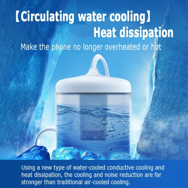 New Mobile Phone Water Cooling Radiator Water-Cooled Cooler Game Live Streaming Game Cooler Portable for Android Smartphone - Image 4