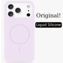 Original Liquid Silicone for Magsafe Case for iPhone 17 Air 16 15 14 13 12 Pro Max Plus 17Pro Magnetic Soft Bright Candy Cover