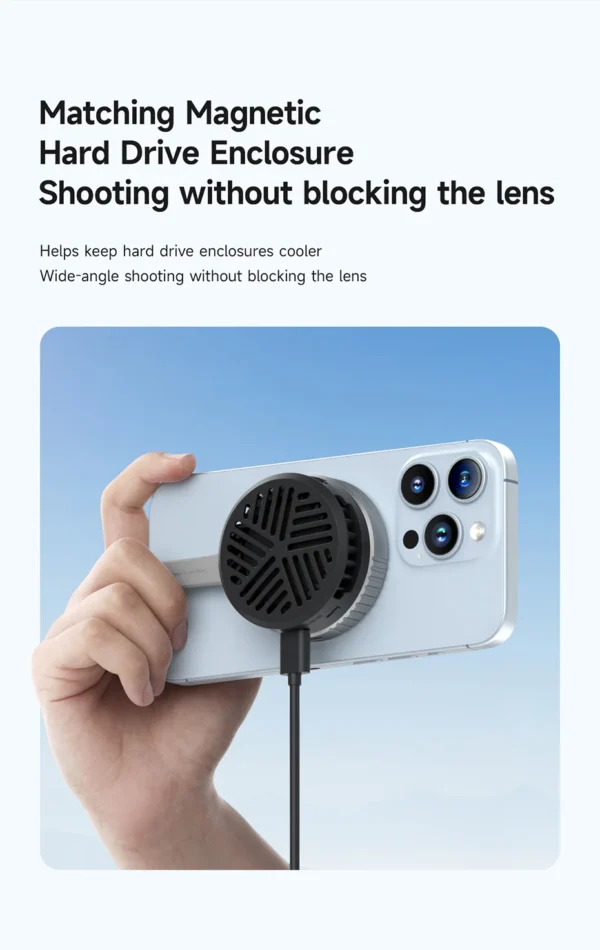 Hagibis Magnetic Cell Phone Cooler Universal Cooling Fan Mobile Phone Radiator for iPhone 15 Pro Black Shark Gaming Live Stream - Image 15
