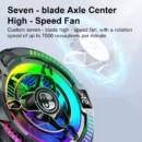 Portable Mobile Phone Cooler 3 Modes Cooling Fan Gaming Accessories For IPhone/Android/iPad Gaming Live Broadcast Permanent