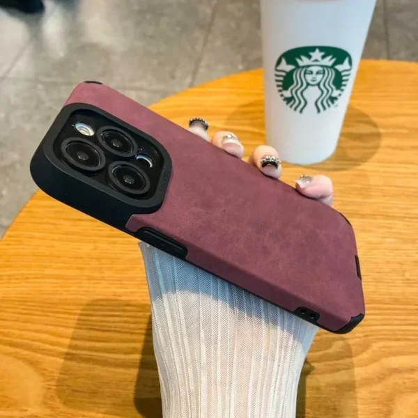 Fashion Phone Case For iPhone 16 15 14 13 12 11 Pro Max 16 Plus Fur Leather Full Lens Protection Cases Cover - Image 11