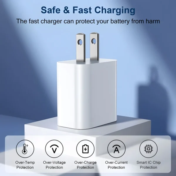 40W USB C Fast Charger For iPhone 14 13 12 11 Pro Max XS iPad USB Type C Fast Charging Data Cable Phone Accessories Charger Set - Image 5