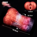 YOCY Dual Channel Men Masturbator Sex Toy Fantasy Fire God Pocket Pussy Vaginal Anal Sex Toy For Adult 18+