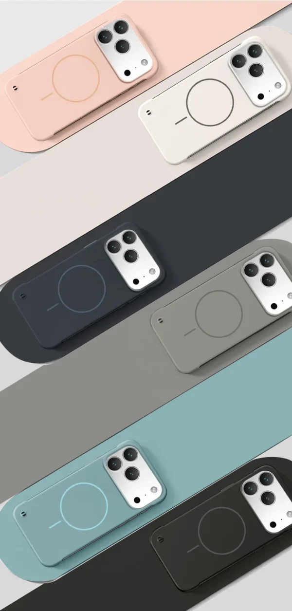 Frameless Solid Color Magnetic Case For iPhone 17 Air 16 15 14 13 12 11 Pro Max Plus 16E For Magsafe Hard PC Matte Back Cover - Image 23