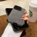 Fashion Phone Case For iPhone 16 15 14 13 12 11 Pro Max 16 Plus Fur Leather Full Lens Protection Cases Cover