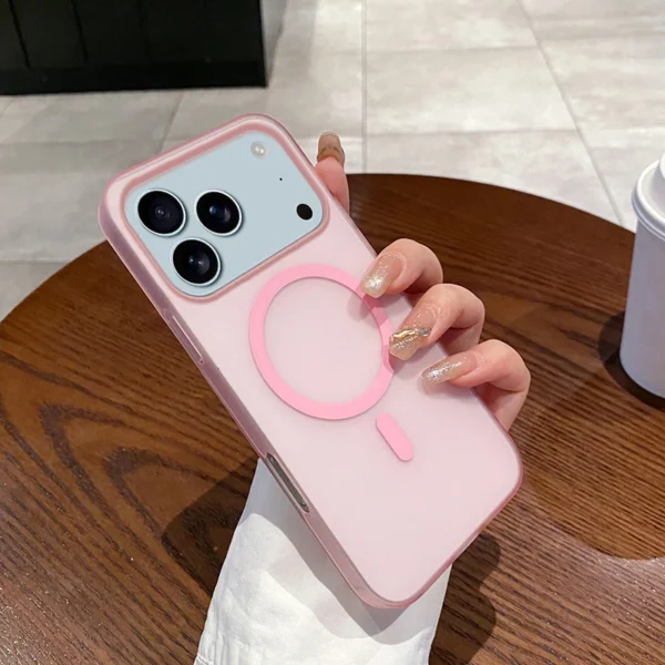 Ultra Thin Matte Case For iPhone 17 Air 16 E 15 14 13 12 11 Pro Max X XR 7 8 Plus Magnetic For Magsafe Wireless Charge PC Cover - Image 12