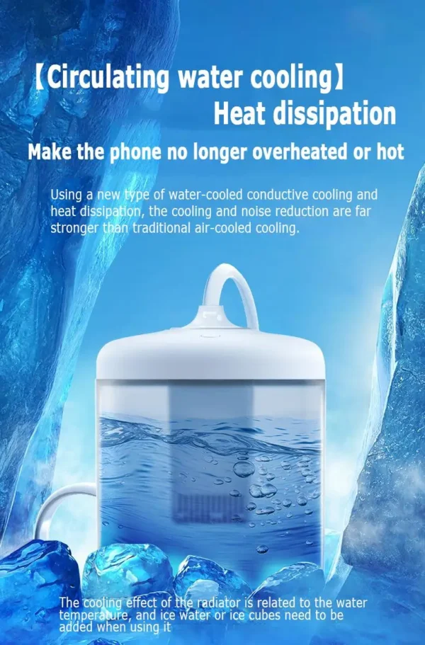 New Mobile Phone Water Cooling Radiator Water-Cooled Cooler Game Live Streaming Game Cooler Portable for Android Smartphone - Image 9