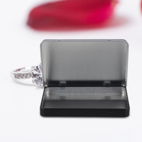 Mini Game Card Tin Box Black Rectangular Metal Storage Container For Sports Cards Jewelry Coins Travel Portable Small Tinplate - Image 3