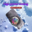 K20 Universal Portable Magnetic Semiconductor Phone Cooler with Digital Display RGB Lights Powerful Cooling Fan for Gaming