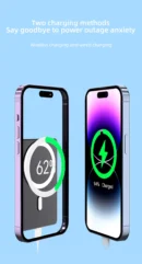Thin Magnetic Wireless Power Bank 15W 5000mAh Portable Fast Charging External Battery for Magsafe For iPhone 16 15 14 13 Pro Max