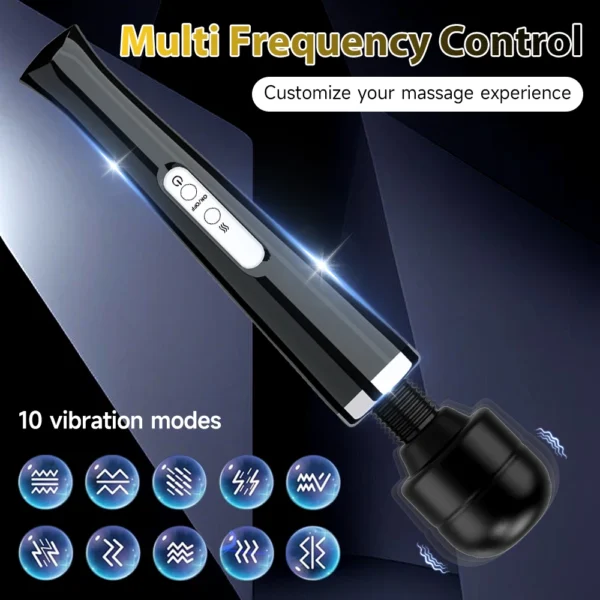 Powerful AV Magic Wand Vibrator Large G-Spot Nipple Massager Vagina Dildo Clitoral Stimulator Sex Toy Adult Women Women - Image 4