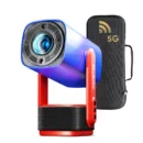 SkyEcho Mini Projector 1080P Home Theater 4K Video Projector 150in Projection Size 270° Rotation & Auto Keystone for Outdoor
