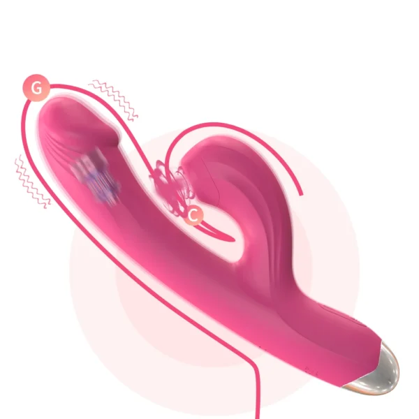 Rabbit Powerful Suction Cup G-Spot Vibrator Women's Clitoral Vaginal Stimulator Anal Plug Dildo Sex Toy Women's Adult Products - Image 15