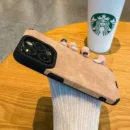 Fashion Phone Case For iPhone 16 15 14 13 12 11 Pro Max 16 Plus Fur Leather Full Lens Protection Cases Cover