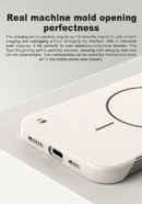 Frameless Solid Color Magnetic Case For iPhone 17 Air 16 15 14 13 12 11 Pro Max Plus 16E For Magsafe Hard PC Matte Back Cover