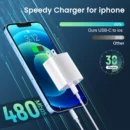 40W USB C Fast Charger For iPhone 14 13 12 11 Pro Max XS iPad USB Type C Fast Charging Data Cable Phone Accessories Charger Set