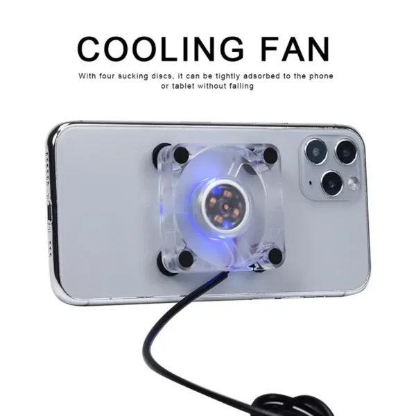 Portable Mobile Phone Cooler USB Cooling Pad Cooler Fan Gamepad Game Gaming Shooter Mute Radiator Controller Heat Sink
