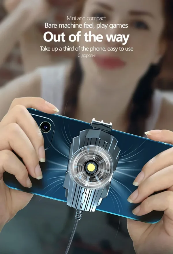 New Mini Cooling Fans For Mobile Phone Silent Cooler Cell Phone Gaming Radiator Game Cooler Portable Cooling Fan - Image 15