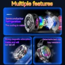 K20 Universal Portable Magnetic Semiconductor Phone Cooler with Digital Display RGB Lights Powerful Cooling Fan for Gaming