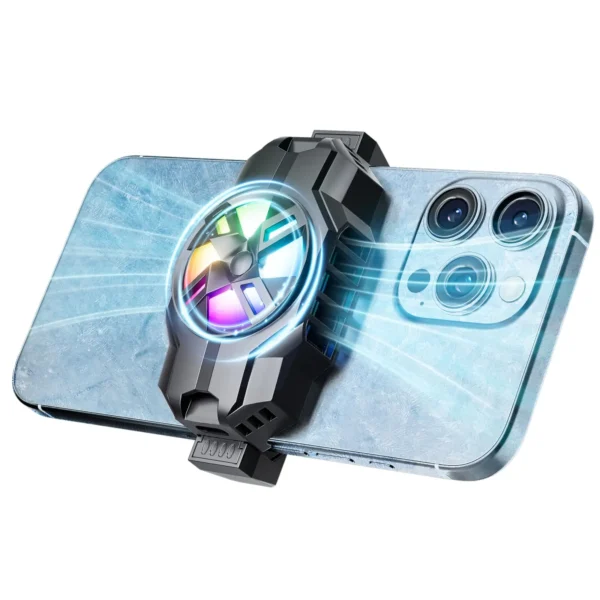 Phone Cooler for Gaming, Portable & Lightweight Mobile Phone Cooling Fan Compatible with iPhones/Android Phone Used for live - Image 6