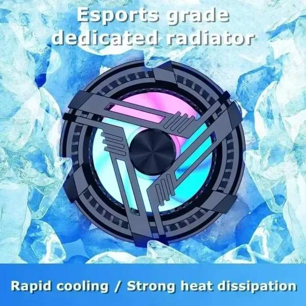 AL02 Mobile Phone Semiconductor Magnetic Cooling Fan Radiator PUBG Game Cooler for IOS Android Gaming Accessories Cool Heat Sink - Image 6