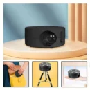 Mini Projector Portable 1080p Small Home Movie Projector Same Screen Function Optical Lens Built in Speaker for Phone