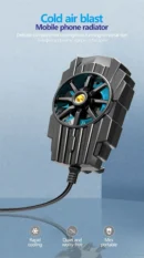 New Mini Cooling Fans For Mobile Phone Silent Cooler Cell Phone Gaming Radiator Game Cooler Portable Cooling Fan