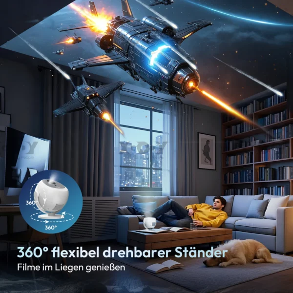 Smart Mini Projector Android 11 WiFi6 Support 4K 1080P BT5.0 Projector Home Cinema Portable Projector Keystone Correction - Image 10