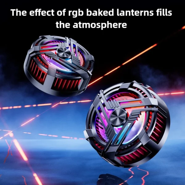 AL02 Mobile Phone Semiconductor Magnetic Cooling Fan Radiator PUBG Game Cooler for IOS Android Gaming Accessories Cool Heat Sink - Image 5