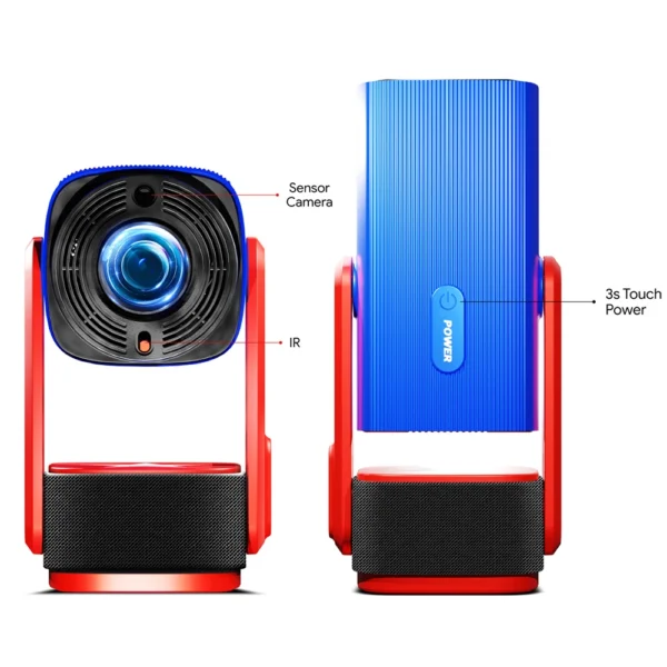 SkyEcho Mini Projector 1080P Home Theater 4K Video Projector 150in Projection Size 270° Rotation & Auto Keystone for Outdoor - Image 5
