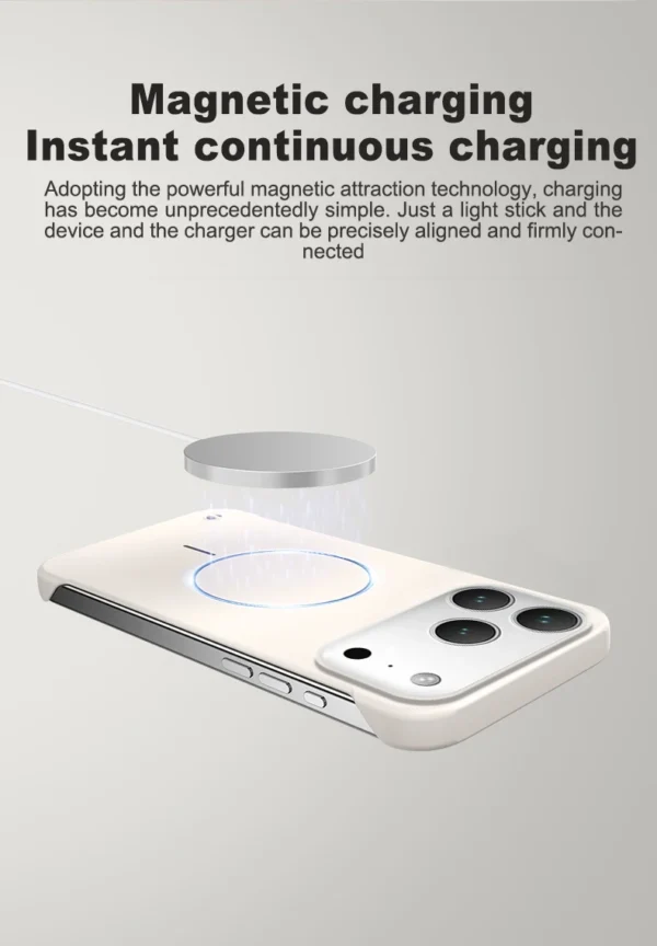 Frameless Solid Color Magnetic Case For iPhone 17 Air 16 15 14 13 12 11 Pro Max Plus 16E For Magsafe Hard PC Matte Back Cover - Image 20