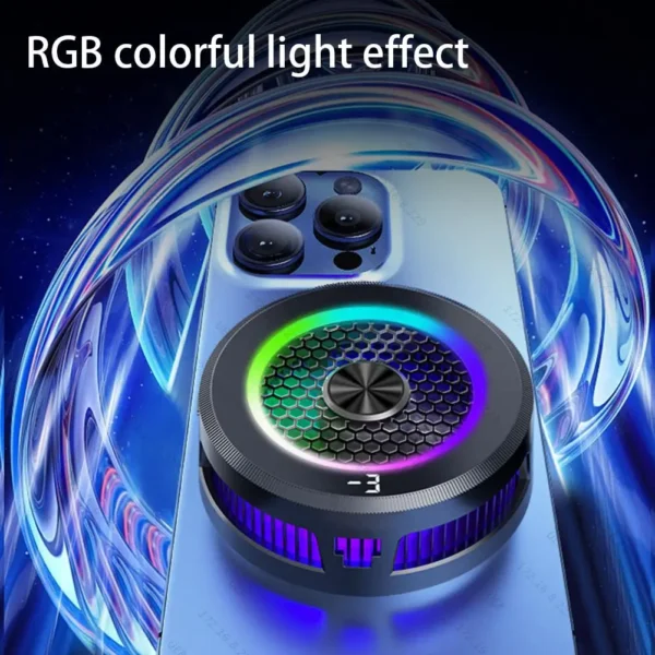 Magnetic Mobile Phone Cooler Strong Cooling Mobile Phone Radiator Universal Semiconductor Tablet Radiator PUBG Gaming Cooler - Image 9