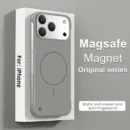 Frameless Solid Color Magnetic Case For iPhone 17 Air 16 15 14 13 12 11 Pro Max Plus 16E For Magsafe Hard PC Matte Back Cover