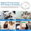 40W USB C Fast Charger For iPhone 14 13 12 11 Pro Max XS iPad USB Type C Fast Charging Data Cable Phone Accessories Charger Set