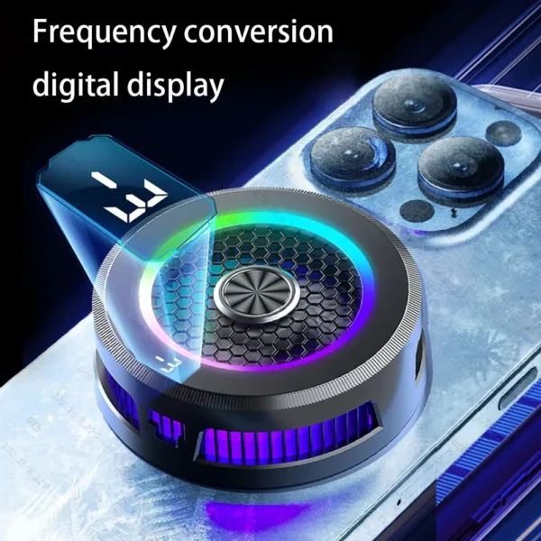 Magnetic Mobile Phone Cooler Strong Cooling Mobile Phone Radiator Universal Semiconductor Tablet Radiator PUBG Gaming Cooler - Image 3